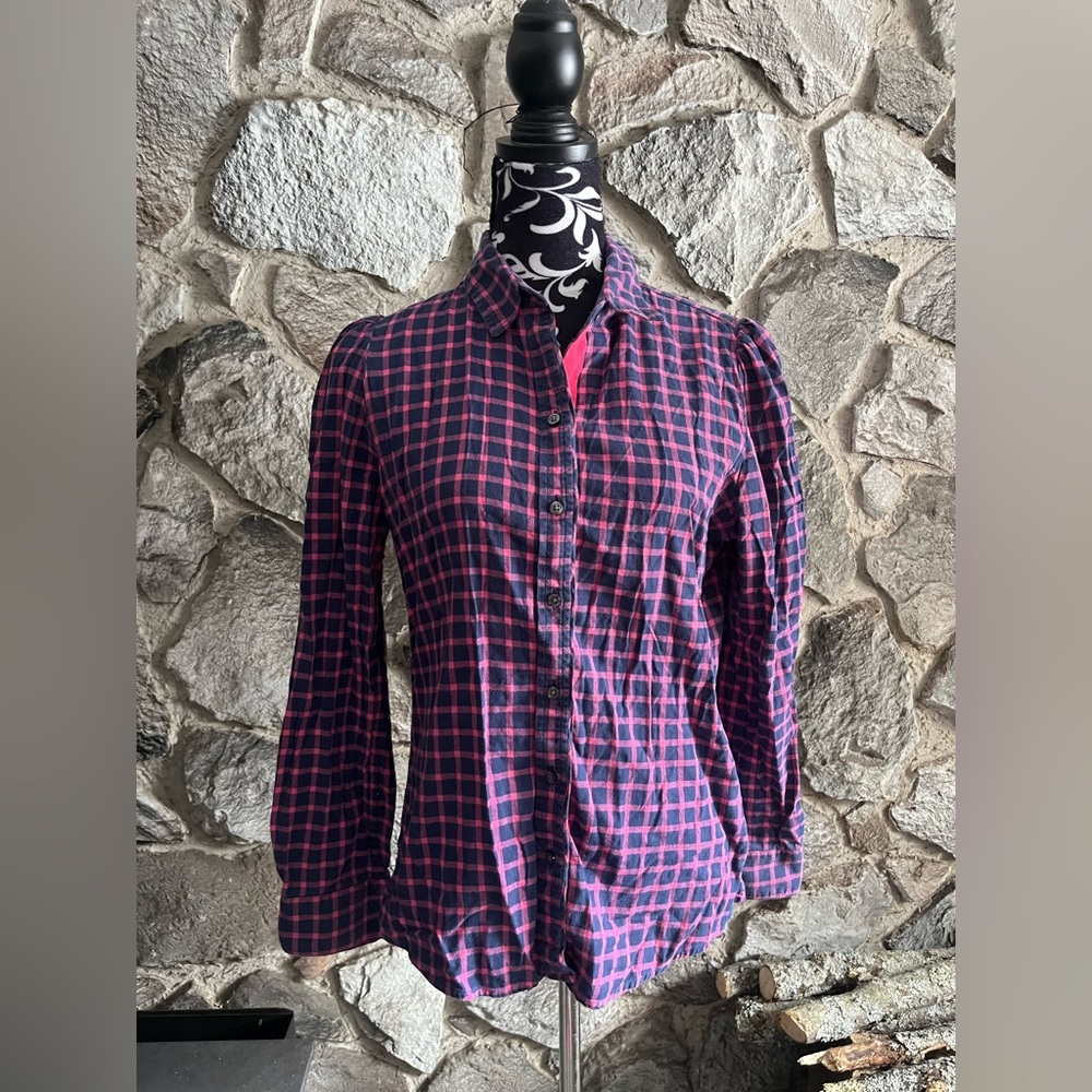 Banana Republic Plaid Long Sleeve Flannel M